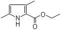 结构式 CAS# 2199-44-2, 3,5-二甲基-1H-吡咯-2-甲酸乙酯