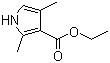 structure of CAS# 2199-51-1, Ethyl 2,4-dimethyl-1H-pyrrole-3-carboxylate;2,4-Dimethyl-1H-pyrrole-3-carboxylic acid ethyl ester