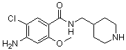 4-Amino-N-((4-piperidinyl)methyl)-5-chloro-2-methoxybenzamide molecular structure (CAS 220032-26-8)