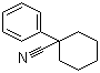 structure of CAS# 2201-23-2, 1-Phenyl-1-cyclohexanecarbonitrile;1-Phenylcyclohexane-1-carbonitrile