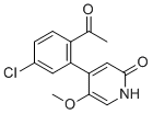 结构式 CAS# 2201839-83-8, 4-(2-乙酰基-5-氯苯基)-5-甲氧基吡啶-2(1H)-酮