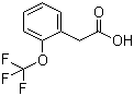 结构式 CAS# 220239-67-8, 2-(三氟甲氧基)苯乙酸