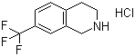 结构式 CAS# 220247-87-0, 7-三氟甲基-1,2,3,4-四氢异喹啉盐酸盐