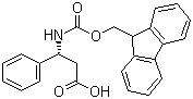 结构式 CAS# 220498-02-2, Fmoc-(R)-3-氨基-3-苯基丙酸; N-芴甲氧羰酰基-(R)-3-氨基-3-苯基丙酸