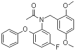 结构式 CAS# 220551-92-8, N-(2,5-二甲氧基苄基)-N-(5-氟-2-苯氧基苯基)乙酰胺