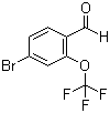 4-Bromo-2-(trifluoromethoxy)benzaldehyde molecular structure (CAS 220996-80-5)