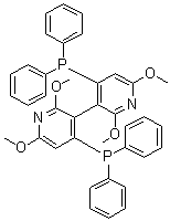 结构式 CAS# 221012-82-4, (3R)-4,4'-二(二苯基膦基)-2,2',6,6'-四甲氧基-3,3'-联吡啶