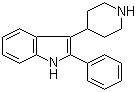 结构式 CAS# 221109-26-8, 2-苯基-3-(4-哌啶基)-1H-吲哚
