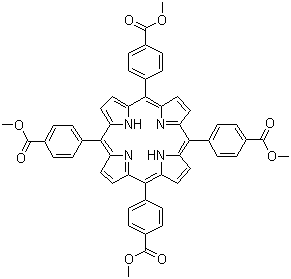 结构式 CAS# 22112-83-0, 5,10,15,20-四(4-羧基苯基)卟吩四甲酯