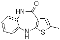5,10-Dihydro-2-methyl-4H-thieno[2,3-b][1,5]benzodiazepin-4-one molecular structure (CAS 221176-49-4)