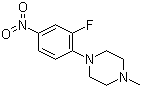 结构式 CAS# 221198-29-4, 1-(2-氟-4-硝基苯基)-4-甲基哌嗪