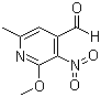 structure of CAS# 221349-79-7, 2-Methoxy-6-methyl-3-nitropyridine-4-carboxaldehyde