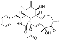 Cytochalasin D molecular structure (CAS 22144-77-0)