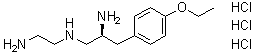 结构式 CAS# 221640-06-8, (2S)-N1-(2-氨基乙基)-3-(4-乙氧基苯基)-1,2-丙二胺三盐酸盐