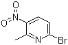 2-Bromo-6-methyl-5-nitropyridine molecular structure (CAS 22282-96-8)