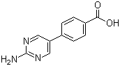 结构式 CAS# 222987-21-5, 4-(2-氨基嘧啶-5-基)苯甲酸