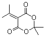 结构式 CAS# 2231-66-5, 5-异丙基亚基-2,2-二甲基-[1,3]二恶烷-4,6-二酮