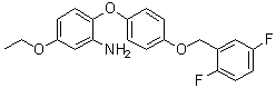 2-[4-[(2,5-Difluorophenyl)methoxy]phenoxy]-5-ethoxybenzenamine molecular structure (CAS 223104-29-8)