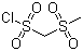 structure of CAS# 22317-89-1, Methylsulfonylmethanesulfonyl chloride;(Methanesulfonyl)methanesulfonyl chloride; 1-(Methylsulfonyl)methanesulfonyl chloride