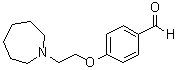 结构式 CAS# 223251-09-0, 4-[2-(六氢-1H-氮杂卓-1-基)乙氧基]苯甲醛
