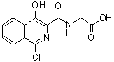 [[(1-Chloro-4-hydroxyisoquinolin-3-yl)carbonyl]amino]acetic acid molecular structure (CAS 223387-75-5)