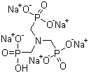 [Nitrilotris(methylene)]tris-phosphonic acid pentasodium salt molecular structure (CAS 2235-43-0)