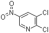 structure of CAS# 22353-40-8, 2,3-Dichloro-5-nitropyridine