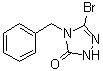 5-Bromo-2,4-dihydro-4-(phenylmethyl)-3H-1,2,4-triazol-3-one molecular structure (CAS 22354-83-2)
