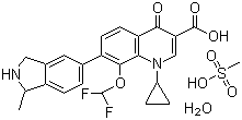 Garenoxacin mesylate hydrate molecular structure (CAS 223652-90-2)