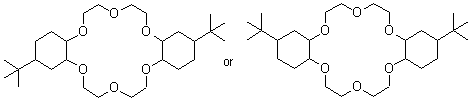 4,4',(5')-di(t-butyldicyclohexano)-18-crown-6 molecular structure (CAS 223719-29-7)
