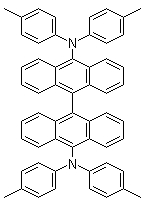N,N,N',N'-Tetrakis(4-methylphenyl)-[9,9'-bianthracene]-10,10'-diamine molecular structure (CAS 223735-62-4)