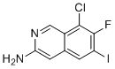 structure of CAS# 2246363-09-5, 8-Chloro-7-fluoro-6-iodoisoquinolin-3-amine