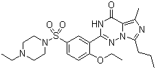 structure of CAS# 224785-90-4, Vardenafil;2-[2-Ethoxy-5-(4-ethylpiperazin-1-yl-1-sulfonyl)phenyl]-5-methyl-7-propyl-3H-imidazo[5,1-f][1,2,4]triazin-4-one; Nuviva