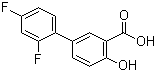Diflunisal molecular structure (CAS 22494-42-4)