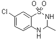 7-Chloro-3,4-dihydro-3-methyl-2H-1,2,4-benzothiadiazine 1,1-dioxide molecular structure (CAS 22503-72-6)