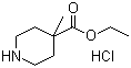 结构式 CAS# 225240-71-1, 4-甲基哌啶-4-甲酸乙酯盐酸盐