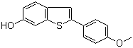 structure of CAS# 225648-21-5, 2-(4-Methoxyphenyl)benzothiophene-6-ol;2-(4-Methoxyphenyl)benzo[b]thiophene-6-ol