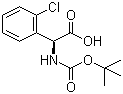 structure of CAS# 225918-60-5, (S)-N-Boc-(2'-chlorophenyl)glycine