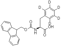 N-[(9H-Fluoren-9-ylmethoxy)carbonyl]-L-phenyl-d<sub>5</sub>-alanine molecular structure (CAS 225918-67-2)