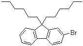 2-Bromo-9,9-dihexyl-9H-fluorene molecular structure (CAS 226070-05-9)