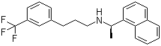 结构式 CAS# 226256-56-0, 甲状旁腺激素; 西那卡塞; N-((1R)-1-(1-萘基)乙基)-3-(3-(三氟甲基)苯基)丙-1-胺