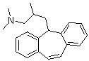 structure of CAS# 22649-70-3, beta,N,N-Trimethyl-5H-dibenzo[a,d]cycloheptene-5-propylamine