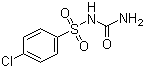 structure of CAS# 22663-37-2, 4-Chlorobenzenesulfonyl urea;1-(4-Chlorobenzenesulfonyl)urea; N-(Aminocarbonyl)-4-chlorobenzenesulphonamide