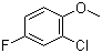2-Chloro-4-fluoroanisole molecular structure (CAS 2267-25-6)