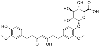 Tetrahydrocurcumin glucuronoside molecular structure (CAS 227466-74-2)