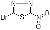 结构式 CAS# 22758-10-7, 2-溴-5-硝基-1,3,4-噻二唑