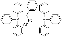 结构式 CAS# 22784-59-4, 反式-苄基双(三苯基膦)氯化钯