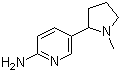 structure of CAS# 22790-82-5, 6-Amino-DL-nicotine;DL-6-Aminonicotine; RS-6-Aminonicotine