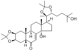 脱皮甾酮 2,3:20,22-二缩丙酮分子结构 (CAS 22798-98-7)