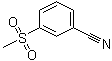 3-(甲基磺酰基)苯甲腈分子结构 (CAS 22821-75-6)